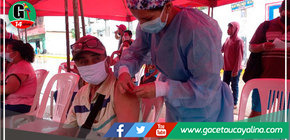 La Vacunación es todos los días de 7 AM a 7 PM en Yarinacocha