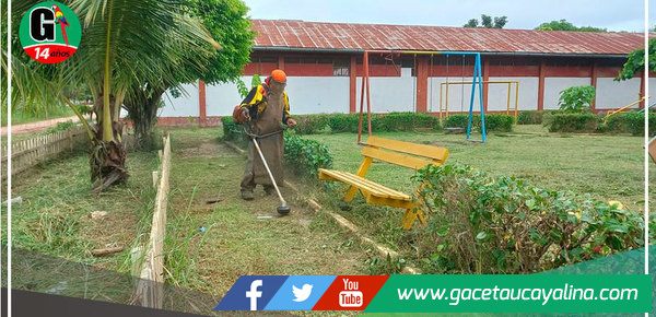 Los parques y jardines de Yarinacocha se encuentran impecables 