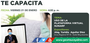 Sunarp brindará capacitación sobre el uso de su plataforma virtual