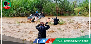 Se desborda Río en Satipo debido a fuertes lluvias y afecta a varios sectores 