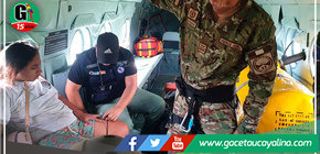 FAP rescata a pasajeros y tripulantes de una avioneta que aterrizó en plena selva 