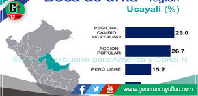 Estos son los resultados electorales en las regiones de la Selva Peruana