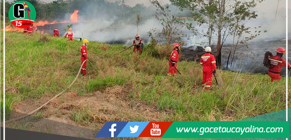 Bomberos advierten un incremento de incendios forestales en Pucallpa 