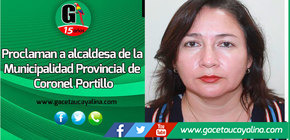 Proclaman a alcaldesa de la Municipalidad Provincial de Coronel Portillo