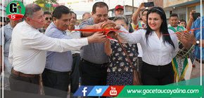 Alcalde Segundo Pérez collazos inauguró la pavimentación del Jr. Francisco Bolognesi 