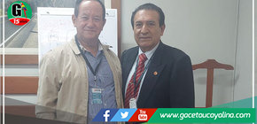 Alcalde electo Francisco Mendoza, se reúne con Director de PROVIAS en Lima