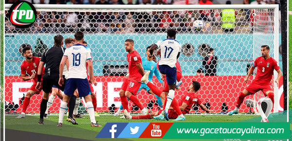 Goleada de Inglaterra a Irán en su debut 6 a 2