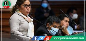 Congresista ucayalina protesta ante negativa de ministro de Economía de no tomar en cuenta propuestas