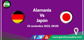 Alemania VS Japón hoy a las 8 de la mañana 