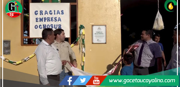Ocho Sur entrega local de iglesia adventista al Caserío de Bajo Rayal