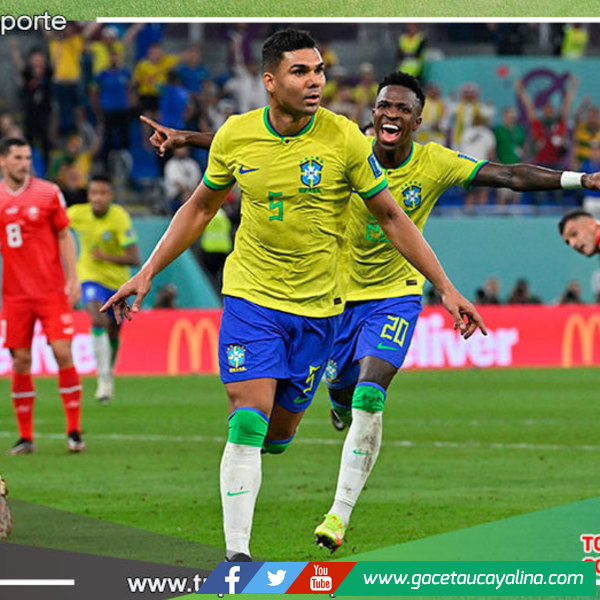 Con gol de Casimiro Brasil se clasifica a octavos de Final