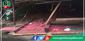 Inundación tras lluvias intensas dejan 105 viviendas afectadas en caseríos 