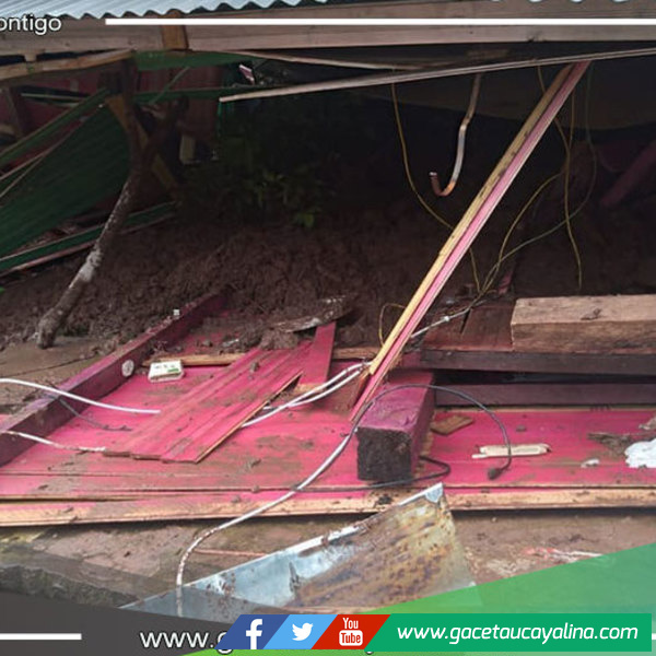 Inundación tras lluvias intensas dejan 105 viviendas afectadas en caseríos 