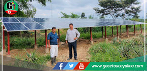 Ponen en funcionamiento sistema de bombeo solar fotovoltaico en Tocache 