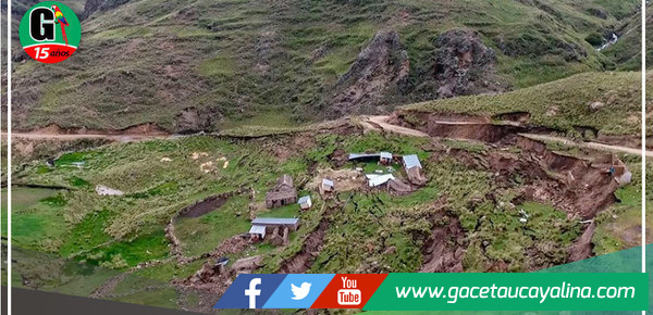 Deslizamiento de gran magnitud deja 7 familias damnificadas y 2 afectadas en Checca Cusco