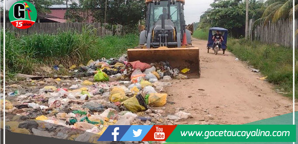 Erradican puntos de acumulación de residuos sólidos en el sector sur de Yarinacocha
