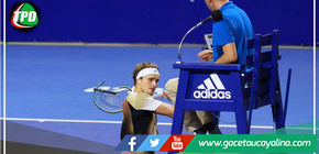 Alexander Zverev no soportó ser eliminado y golpeó la silla del árbitro