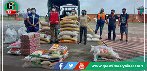 Productos de primera necesidad donados por gobierno regional son llevados a Yuruá