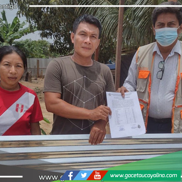 Llegó ayuda humanitaria a familia damnificada por incendio en Yarinacocha