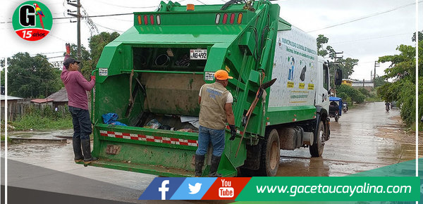 Lluvias complican recojo y disposición final de residuos sólidos en Yarinacocha