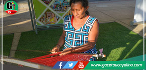 Se realizó demostración de tejidos amazónicos