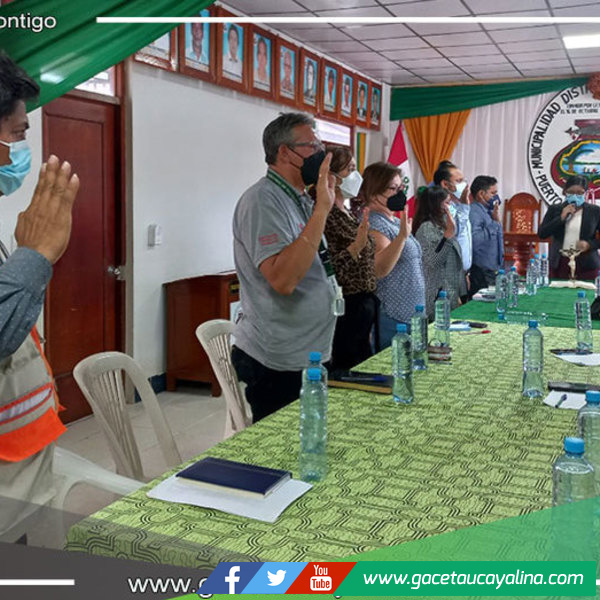 Municipalidad de Yarinacocha juramentó al equipo de trabajo de gestión de riesgos y desastres