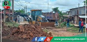 Alcaldesa de Yarinacocha cumple su palabra con pobladores y da inicio a trabajo en sus calles