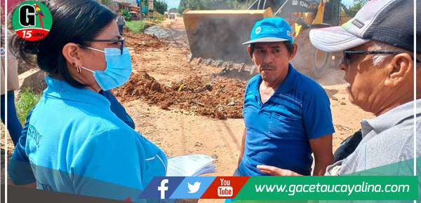 Alcaldesa supervisa labores en asentamiento humano Acho Mego