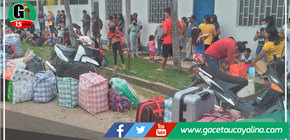 Purusinos retornan a sus hogares después de un año