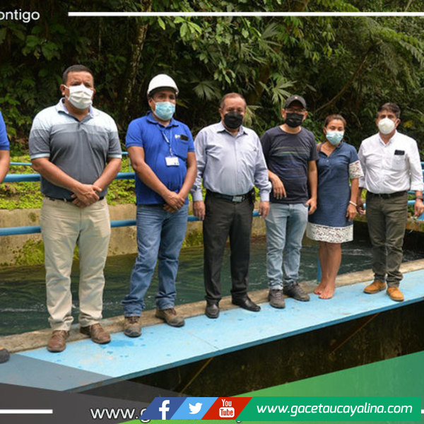 Gobernador Regional visitó hidroeléctrica de Canuja junto a gerente territorial de Atalaya 