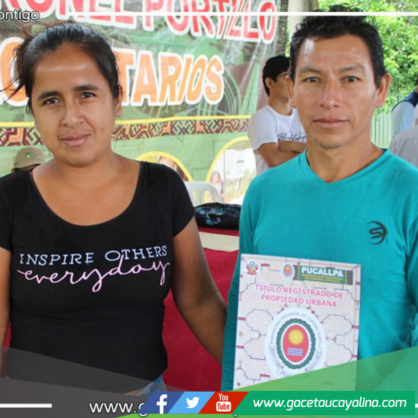 Vecinos del A.H. 6 de octubre en Manantay se alistan para recibir sus respectivos títulos de propiedad