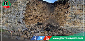 Parte de muro del complejo arqueológico Kuelap colapsó