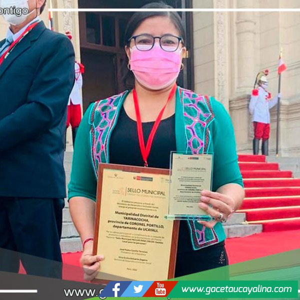 Yarinacocha recibe el Sello Municipal otorgado por el Gobierno Central