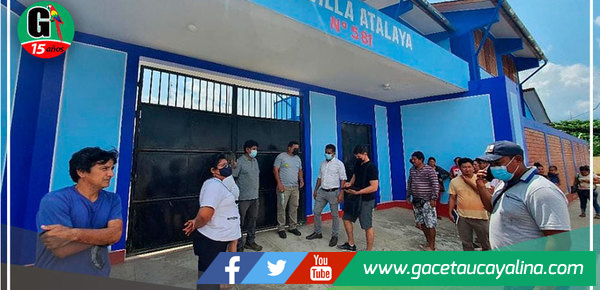 Congresista Elvis Vergara constata obras de E.I.E. no cuentan con equipamiento adecuado para su funcionamiento