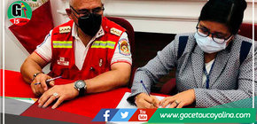 Alcaldesa de Yarinacocha presenta formalmente Convenio en la Intendencia Nacional de Bomberos 