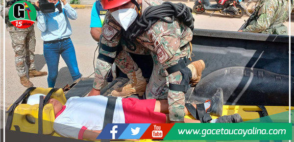 Simulacro nacional multipeligro se realizó en I.E. Faustino Maldonado