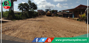 MDY da  mantenimiento a vía principal de A.H. La Paz de Yarinacocha 