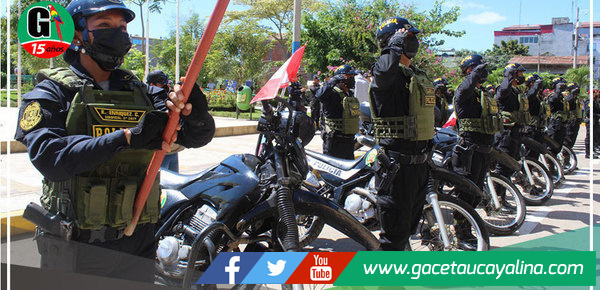 Motocicletas policiales repotenciadas salen a patrullar las calles de Pucallpa