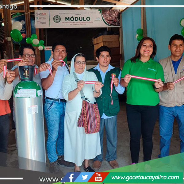 Devida inaugura módulo de reproducción de peces amazónicos que beneficiará productores de Padre Abad