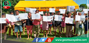 Municipalidad de Yarinacocha entrega 34 constancias de posesión 