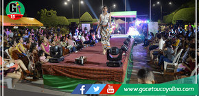 Realizan desfile de trajes étnicos con iconografía de pueblos originarios en Pucallpa