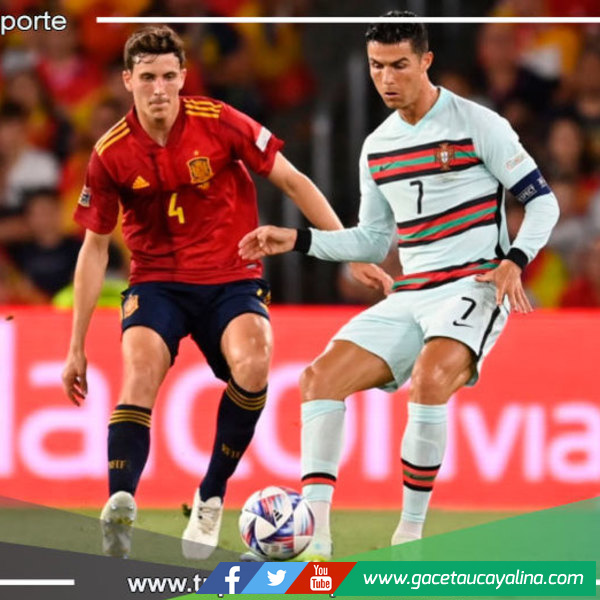 España empató 1-1 contra Portugal en la Nations League
