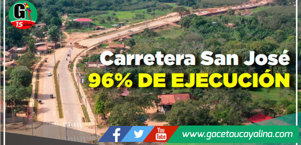Carretera San Jose en Yarinacocha, pronto será culminada