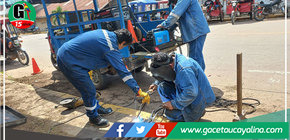 Inician colocación de rejillas en buzones sin tapa en Yarinacocha 