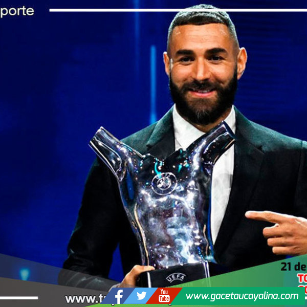 Designan a Karim Benzema como jugador UEFA del año 