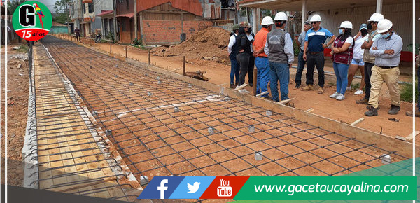 Autoridades inspeccionaron obras en ejecución em Yarinacocha