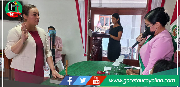 Se realizó juramentación de nuevas regidoras suplentes en municipalidad de Yarinacocha