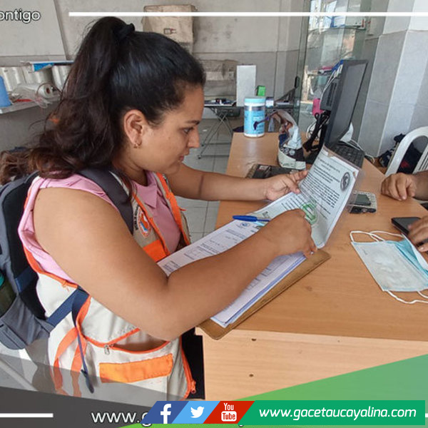 Defensa Civil fiscaliza establecimientos comerciales en Yarinacocha