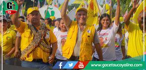 En Aguaytía Manuel Gambini también tuvo el respaldo total de la población