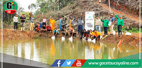 Familias nomatsigengas siembran 153,000 alevinos para impulsar desarrollo local 